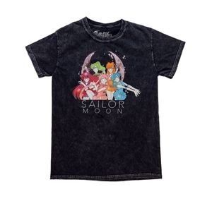 Sailor Moon Solid Color Guardians Washed Boyfriend Fit T-shirt
